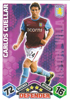 Carlos Cuellar Aston Villa 2009/10 Topps Match Attax #20